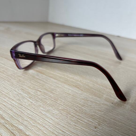 Ray-Ban RB5187 2442 Tortoise Shell Red Purple Eyeglasses 52-16-140 FRAMES ONLY - Picture 9 of 10
